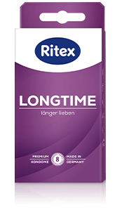 Ritex Longtime - länger lieben - mit speziellem Doppelring Ritex LONGTIME Kondome mit Doppelring