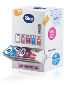 Ritex Retro Condom Machine - 40 times variety and fun - In a nostalgic vending machine look Ritex retro condom machine condoms